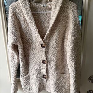 Kanvas Cream Knit Cardigan
